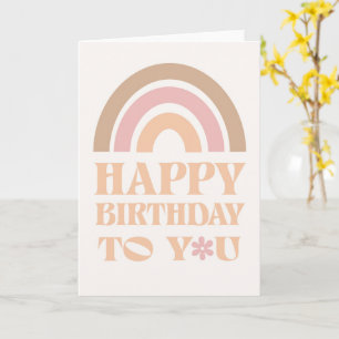 Happy Birthday Rainbow Karte