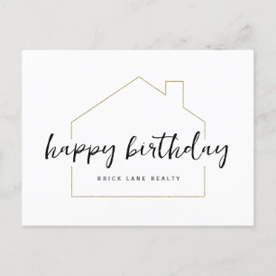 Happy Birthday Realty Postkarte