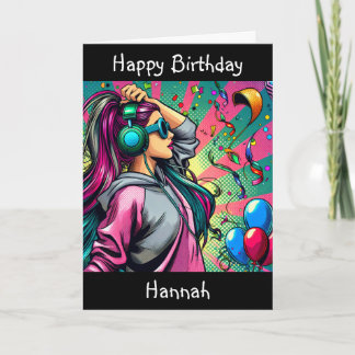 Happy Birthday | Retro Pop Art Karte