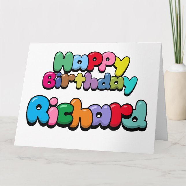Happy Birthday Richard Karte (Vorderseite)
