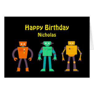 Happy Birthday Robot Phantastisch Boy Fun