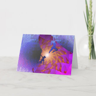 Happy Birthday rock climbers card Karte