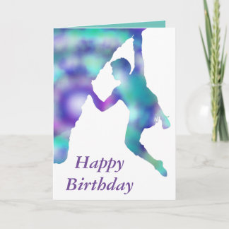 Happy Birthday Rock Kletterer Card Karte