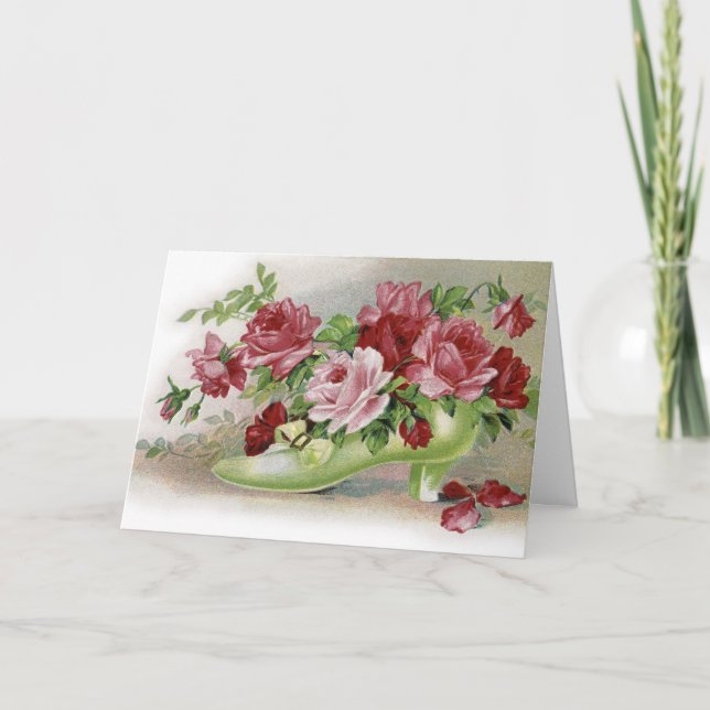 Happy Birthday Rose Karte (Vorderseite)