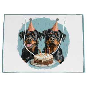 Happy Birthday Rottweiler Hunde Große Geschenktüte