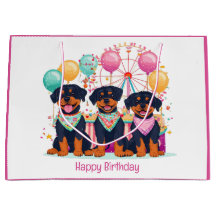 Happy Birthday Rottweiler Hunde im Karneval