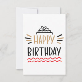 Happy Birthday RSVP Karte