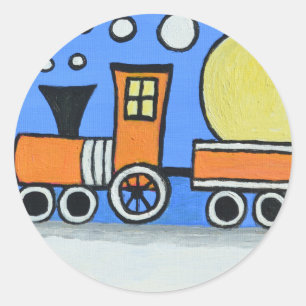 Happy Birthday Runder Aufkleber