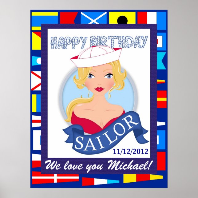Happy Birthday Sailor Poster - SRF (Vorne)