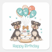 Happy Birthday Schnauzer Hunde