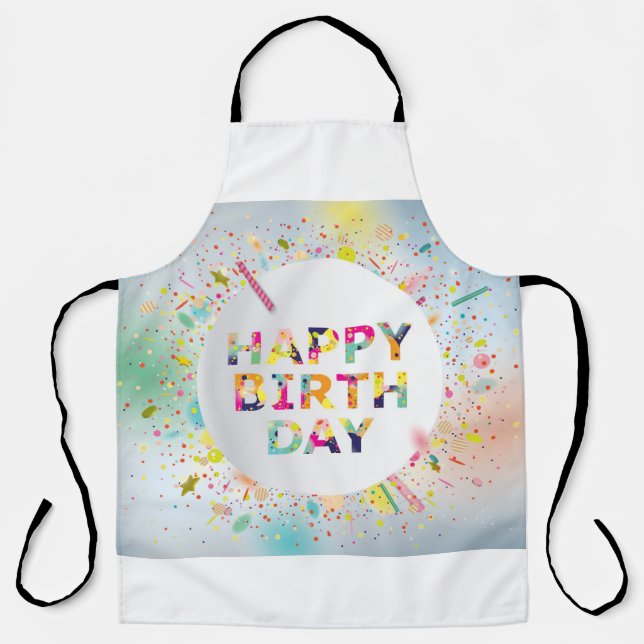 Happy Birthday Schürze (Vorderseite)
