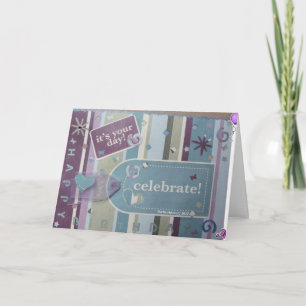 Happy Birthday - Scrapbook Card Karte