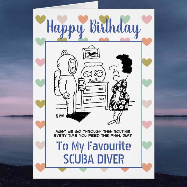 Happy Birthday Scuba Diver (Von Creator hochgeladen)
