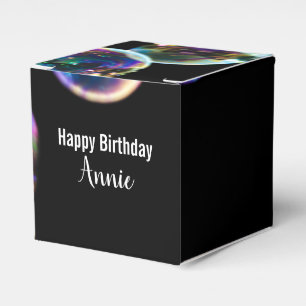 Happy Birthday Seife Blasen mit Individuelle Name Geschenkschachtel