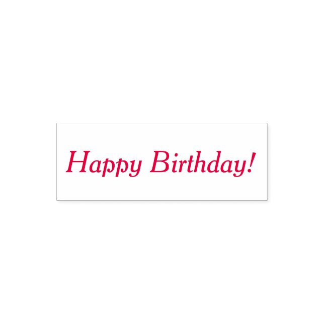 Happy Birthday Self Inking Rubber Briefmarke Permastempel (Design)