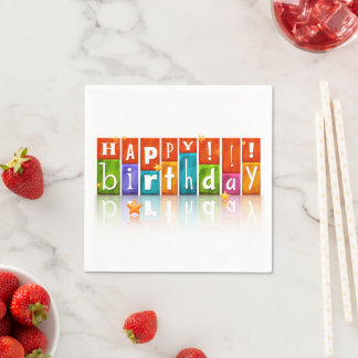 Happy Birthday Serviette