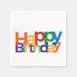 Happy Birthday Serviette