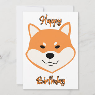 Happy Birthday Shiba Inu Original Einladung