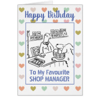 Happy Birthday Shop Manager
