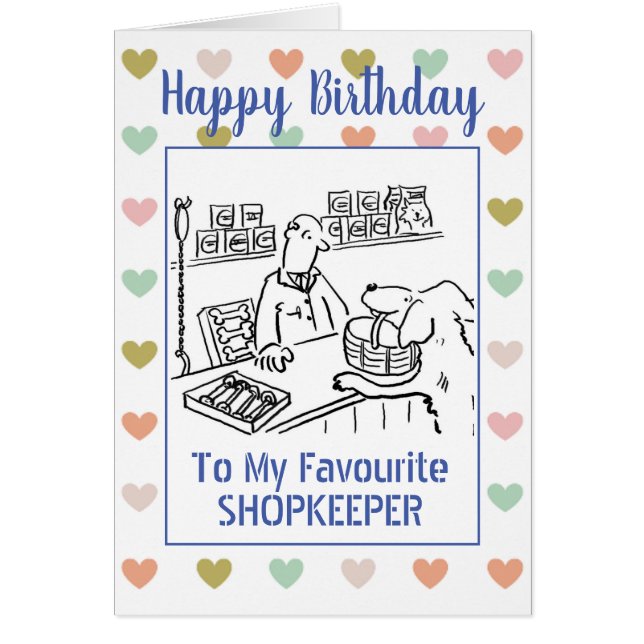 Happy Birthday Shopkeeper (Vorne)