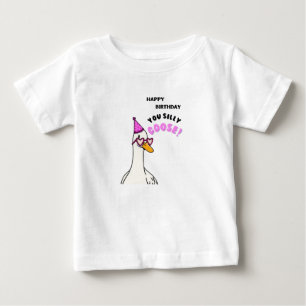 Happy Birthday Sie Albern Gans Baby T-shirt