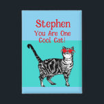 Happy Birthday Sie Cool Tabby Cat Mens Husband Button<br><div class="desc">Sie haben Tabby Cat Design Cool. Diese schöne Karte würde jeden Liebhaber von Katzen Anzug machen. Entworfen aus einer meiner originalen Tintenstift-Zeichnungen. Das wird bestimmt Spaß machen!</div>