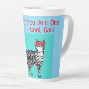 Happy Birthday Sie Cool Tabby Cat Mens Husband Milchtasse