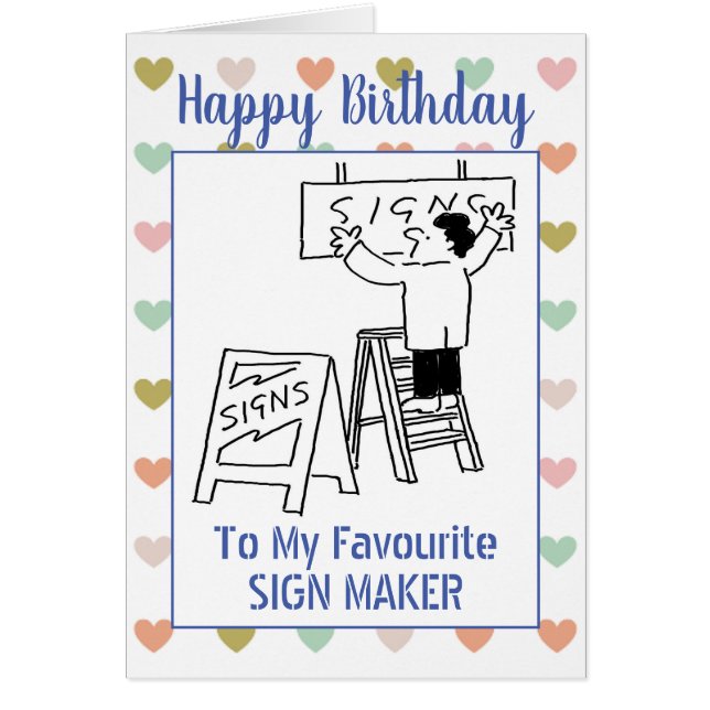 Happy Birthday Sign Maker (Vorne)