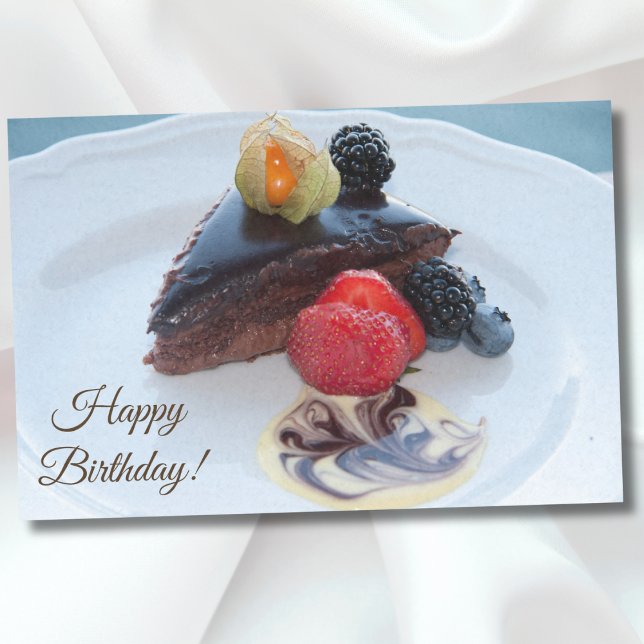 Happy Birthday Sinful Chocolate Cake Seidenpapier (Von Creator hochgeladen)