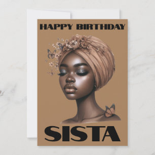 Happy Birthday Sista Black Girl Magic Melanin Lieb Einladung
