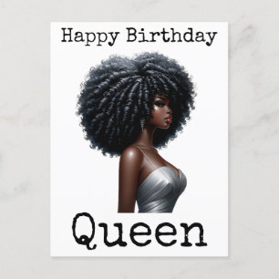 Happy Birthday Sista Melanin Frauen Schwarze Fraue Feiertagspostkarte