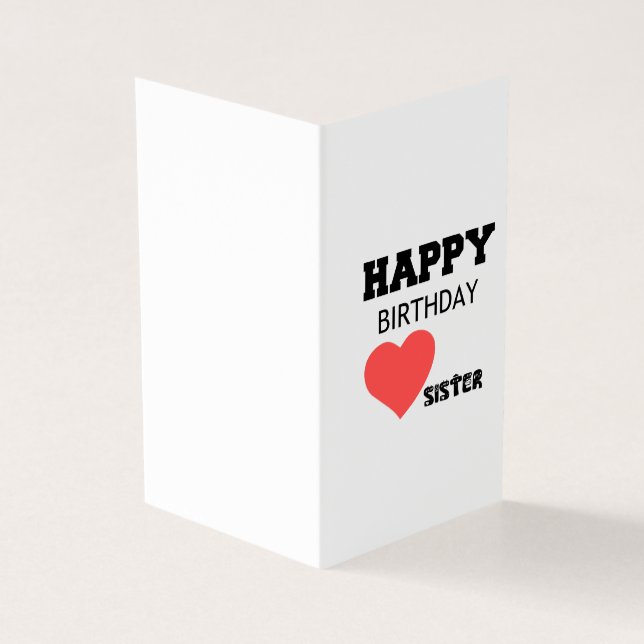 HAPPY BIRTHDAY SISTER (Vorderseite)