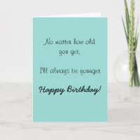 Happy Birthday Sister Brother Older Spaß Funny