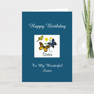 Happy Birthday Sister - BTFL Card Karte