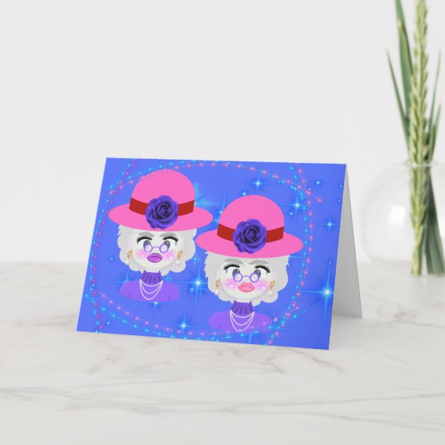 Happy Birthday Sister Karte (Vorderseite)