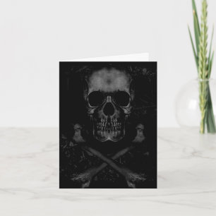 Happy Birthday Skull Crossbones Spaß Funny Card Karte