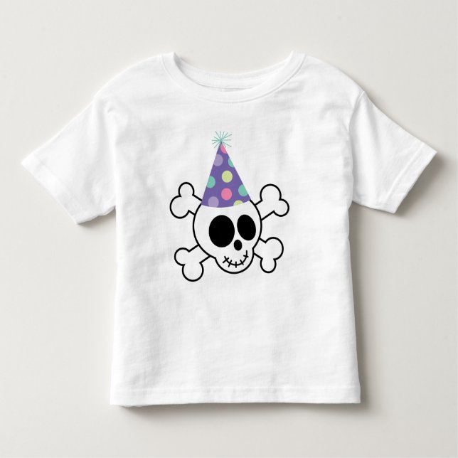 Happy Birthday Skull Kleinkind T-shirt (Vorderseite)
