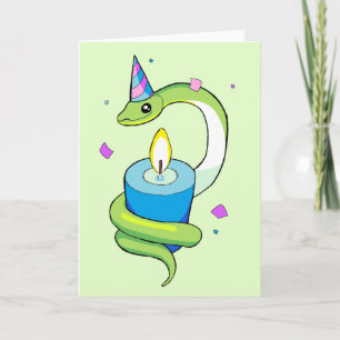 Happy Birthday Snake Card Karte