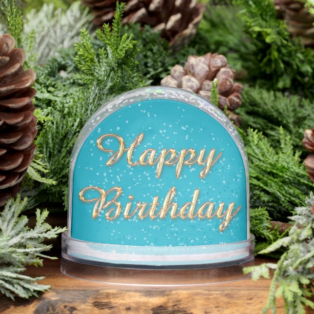 Happy Birthday Snow Globe Schneekugeln (Winter)