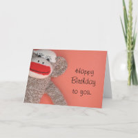 Happy Birthday Sock Monkey