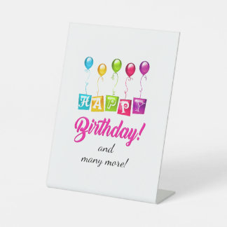 Happy Birthday Sockelschild