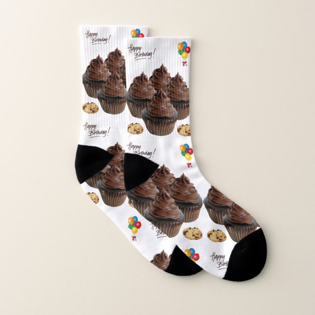 Happy Birthday Socks Männer und Frauen Cupcakes Socken (Paar)