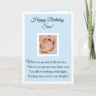 Happy Birthday son Card Karte