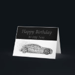 Happy Birthday Son Classic Cars Vehicles Karte<br><div class="desc">Du bist vielleicht ein Jahr älter,  aber du bist immer noch ein Klassiker. Herzlichen Glückwunsch zum Geburtstag Son für den,  der Autos Liebe,  Autos verkauft oder an Autos arbeitet</div>