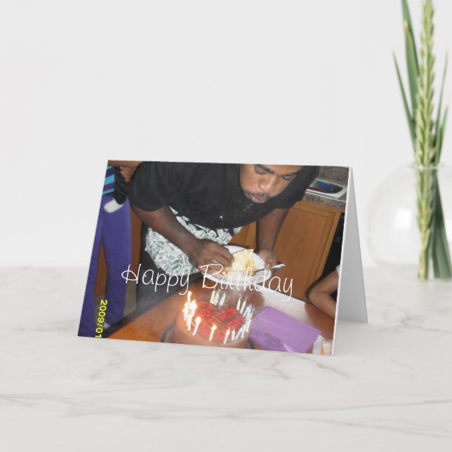 Happy Birthday Son Karte (Vorderseite)