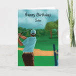 Happy Birthday Son Karte<br><div class="desc">Eine Geburtstagskarte für einen Sohn.</div>