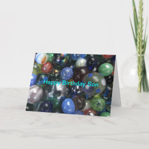Happy Birthday Son Marbles Card Karte