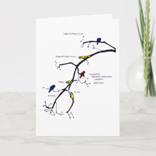 Happy Birthday Song Card Dankeskarte