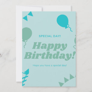 Happy Birthday Special Card Einladung