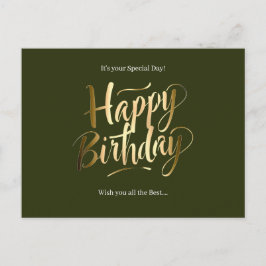 Happy Birthday Special Day Feiertagspostkarte